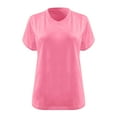 thumbnail image 3 of Aofany Women's Plus Size V Neck T Shirts Summer Half Sleeve Oversized Tees Casual Loose Fit Tunic Tops, 3 of 3