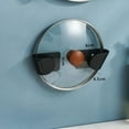thumbnail image 2 of Kitchen Pot Lid Holder, Wall Mounted Self-Adhesive Bracket, Bracket Heavy Duty Black L Angle Bracket, 3 X 2” Wall Mounted Miscellaneous Bracket, 2 of 7