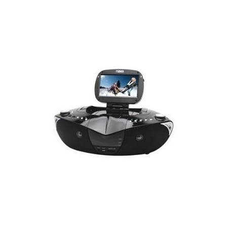 Naxa NDL-400 7" TFT LCD Display Portable DVD Player with Digital TV Tuner, AM/FM