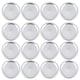 thumbnail image 1 of 24pcs sellando tapas de metal para fugas tapa de hojalatas a prueba de fugas, frasco de albañil para el hogar (plata), 1 of 6