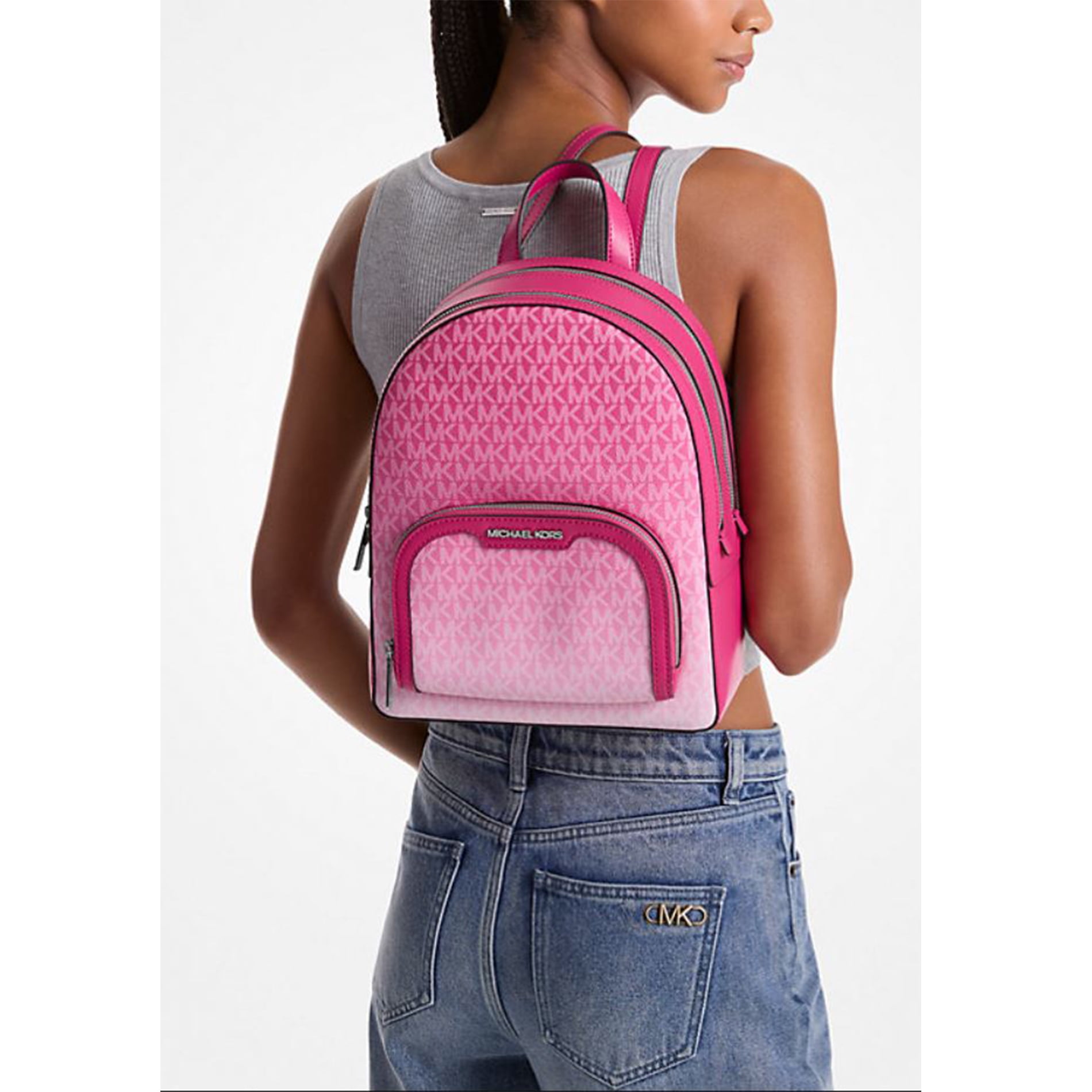 アイケア beckymama Michael Kors Women's Jaycee Medium Ombré Signature Logo