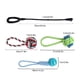 thumbnail image 4 of Perro Bungee Tug interactivo duradero dientes rechinar dientes limpios algodón juguetes para masticar mascotas cuerda para perros cachorros mascotas, 4 of 8