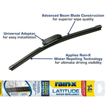 Rain-X Latitude Water Repellency 14" 2-in-1 Windshield Wiper Blade