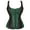 Green, variant on Women's Corset Tops Overbust Bustier Corset Top For Women Zipper Corset Vest For Women Renaissance Corset Plus Size Purple L