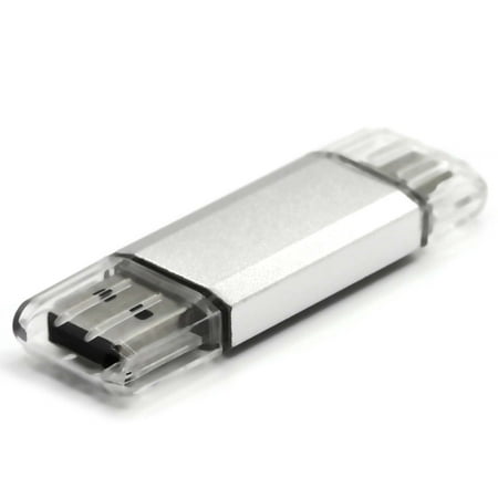 USB 2.0 16GB Flash Drive Dual USB Type C Memory Stick LEGITTECH 2 in 1 USB-C Thumb Drive Compatible with Samsung Galaxy S22 S21 S20 S10, iPad Pro, Pixel, Silver