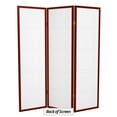 thumbnail image 6 of Red Lantern 5 ft. Tall Double Cross Shoji Screen - Rosewood - 3 Panels, 6 of 6