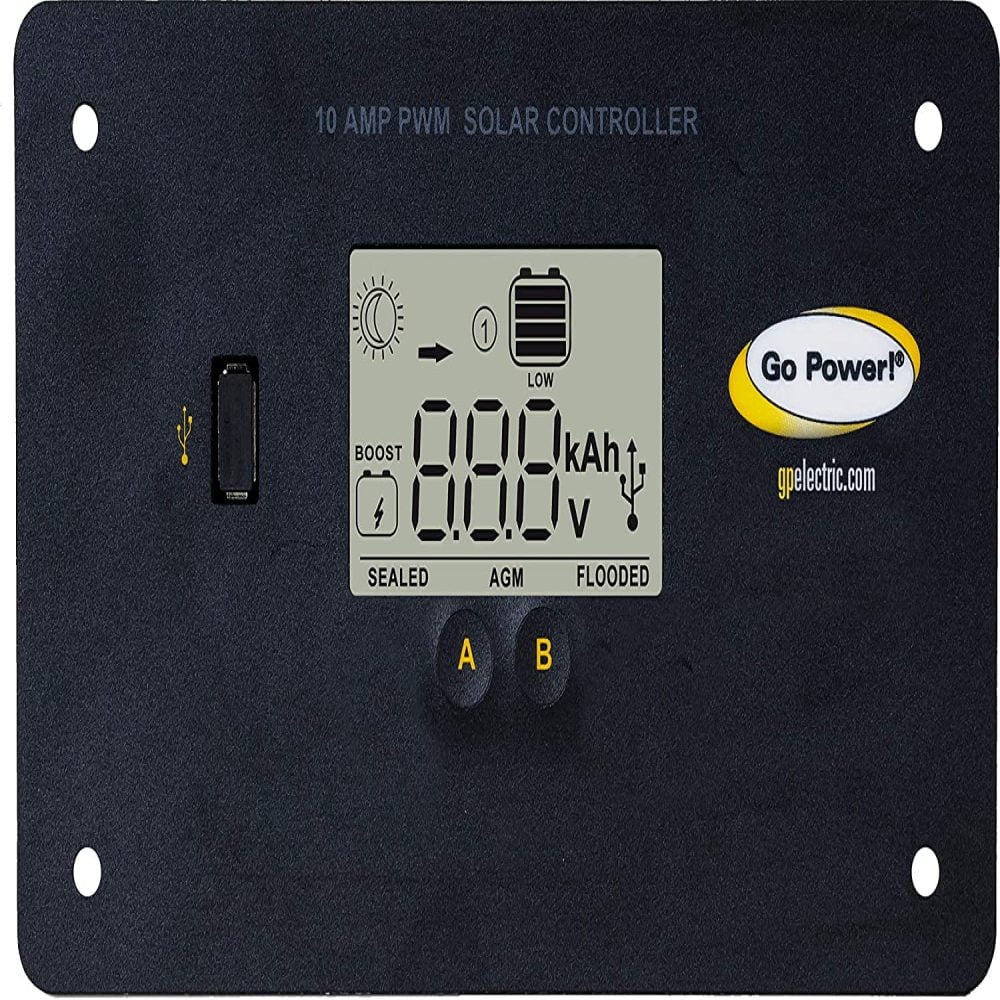 Go Power GP-PWM-10-USB Digital Solar Controller 