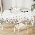 thumbnail image 3 of Spring Tablecloth 60 x 120 Inch, Wildflowers Floral Butterfly Table Cloth, Stain and Wrinkle Resistant Washable Rectangle Table Cover for Indoor Outdoor Holiday Party Picnic Dinner Decor, 3 of 6