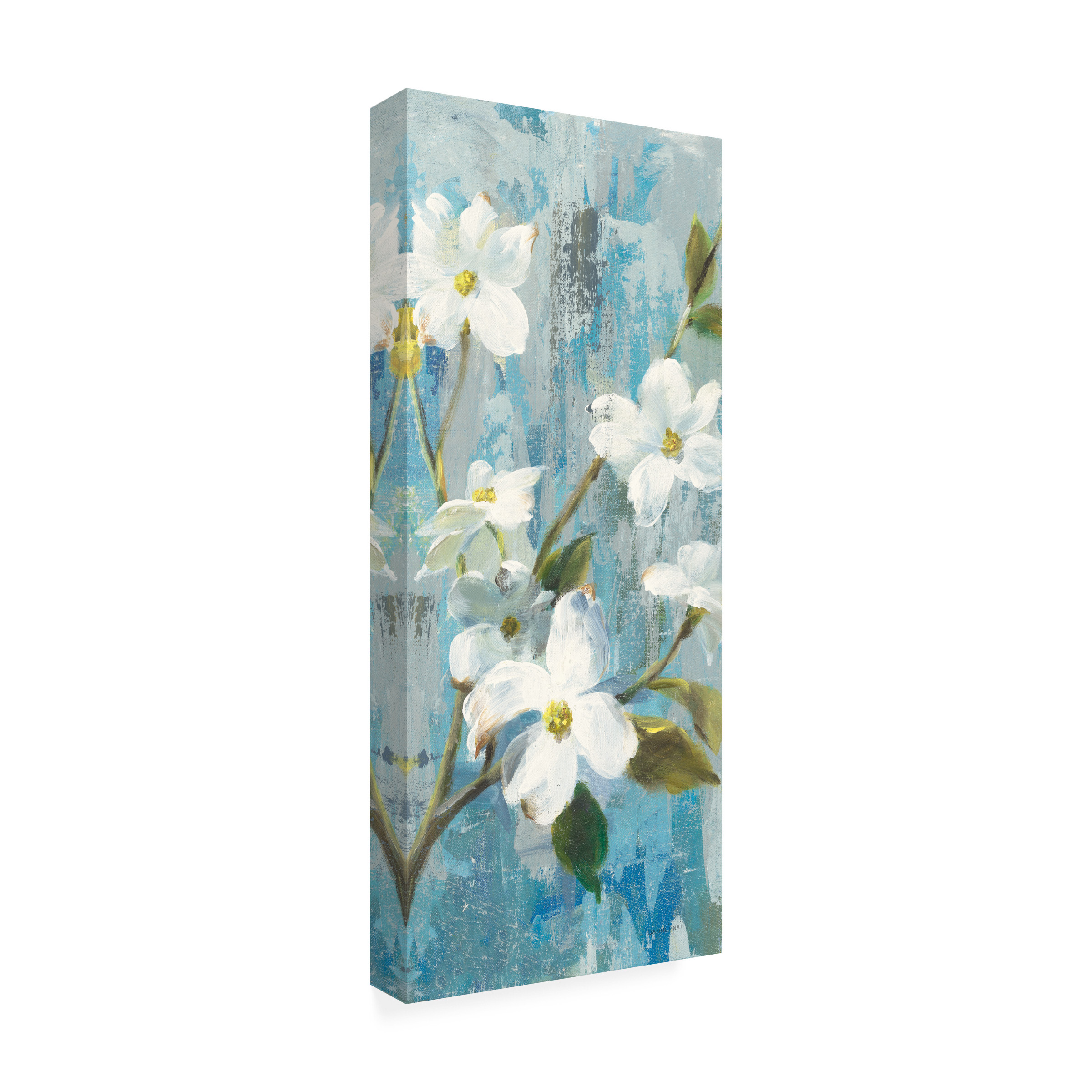 Trademark Fine Art 'Graceful Magnolia I Crop Painting' Canvas Art by Danhui Nai