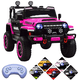 thumbnail image 1 of Camioneta eléctrica Montable para niños JOYKOO Control remoto Luz 12v rosa, 1 of 7