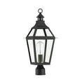thumbnail image 2 of Jackson 1-Light Outdoor Post Lantern in Matte Black with Gold Highlights, 2 of 5
