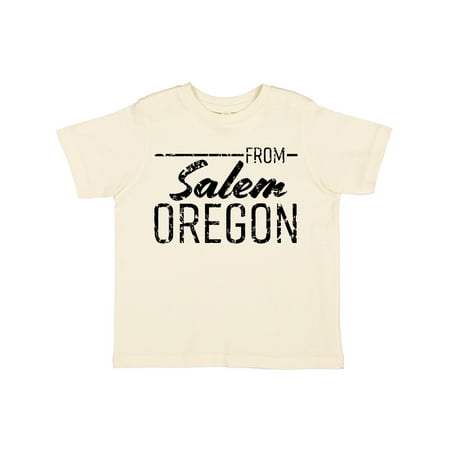 

Inktastic From Salem Oregon in Black Distressed Text Gift Toddler Boy or Toddler Girl T-Shirt