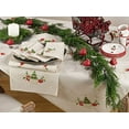 thumbnail image 3 of Fennco Styles Embroidered Christmas Tree Design Holiday Linen Blend Table Runner 16" W x 54" L, 3 of 3