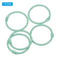 thumbnail image 3 of 1 Inch Loose Leaf Binder Rings Metal Colorful DIY Keychain for Index Card Scrapbooks, Mint Green, 15 Pack, 3 of 5