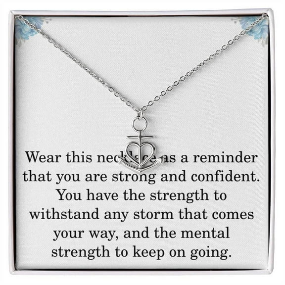 Anchor Necklace for Her The Storm Necklace Mothers Day Gifts Encouragement Inspirational Get Well Soon Anchor Pendant Christmas Birthday for Women