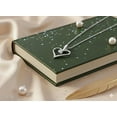 thumbnail image 6 of 14K Gold 1/10 Carat Round Cut Lab Grown Diamond Solitaire Heart Necklace Pendant With 18" Chain, 6 of 6