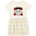 thumbnail image 3 of Inktastic Ladybug Hugs Cute Pair of Ladybugs Girls Toddler Dress, 3 of 5
