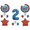 NEW! Two Two Train 2nd Birthday Party Balloons Decoration Supplies Second