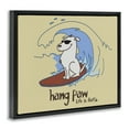 thumbnail image 3 of Stupell Industries Contemporary Hang Paw Surfing Dog Black Floating Frame Canvas Art, 21 x 17, by LIR, 3 of 8