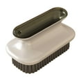 thumbnail image 2 of Shoe Cleaning Brush with Handle | Hard Bristle Scrubber for Sneakers, Leather, Fabric, Laundry | Multipurpose Plastic Tool | Stain Remover | Gray/Green/Orange | 17.5x7.2x6cm | 1 Pack, 2 of 6