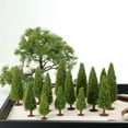 thumbnail image 6 of FRCOLOR 15Pcs Plastic Cedar Tree Miniatures for Model Railroad Scenery, 6 of 7