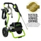 thumbnail image 3 of Hidrolavadora eléctrica Greenworks de 2000 PSI (13 A) (ruedas para transporte, manguera de 20 pies, cable de alimentación de 35 pies), ideal para autos, cercas, patios y entradas de vehículos., 3 of 5