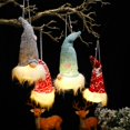 thumbnail image 4 of Gwong Electrónica Navidad Muñeca sin rostro luminoso decorativo adorable navidad sin rostro sombrero forestal hombre para árbol de Navidad, 4 of 6