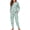 Green Panda, variant on FOR U DESIGNS Pink Rose Pajama Sets for Women 2 Piece Long Sleeve and Pants Size 2XL Nightwear Long Crewneck Tops Ladies Sleepwear Drawstring Loungewear Set Winter