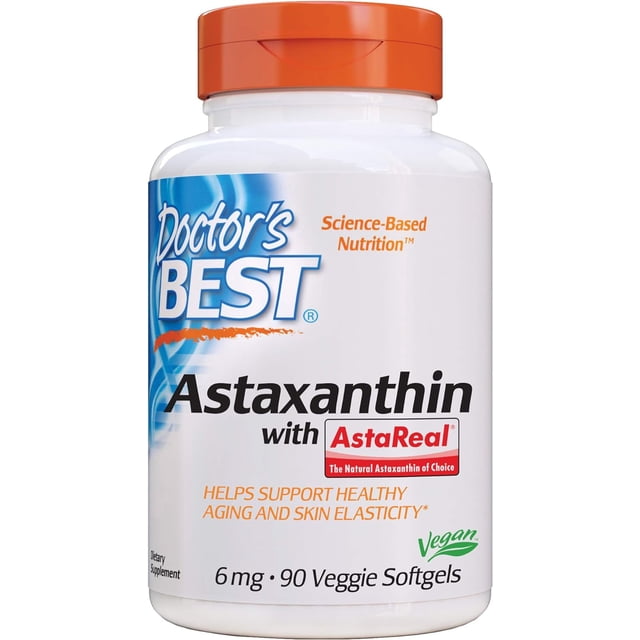 Doctor's Best Astaxanthin 6 Mg Antioxidante 90 Cápsulas