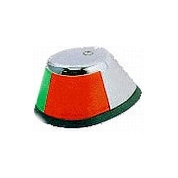 Perko 0252MB0DP1 Chrome Plated Bronze 12V Horizontal Mount Bi-Color Light with Chrome Housing