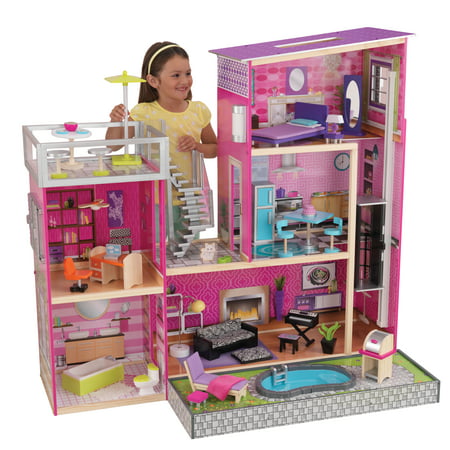 kidkraft uptown dollhouse with 36 accessories included