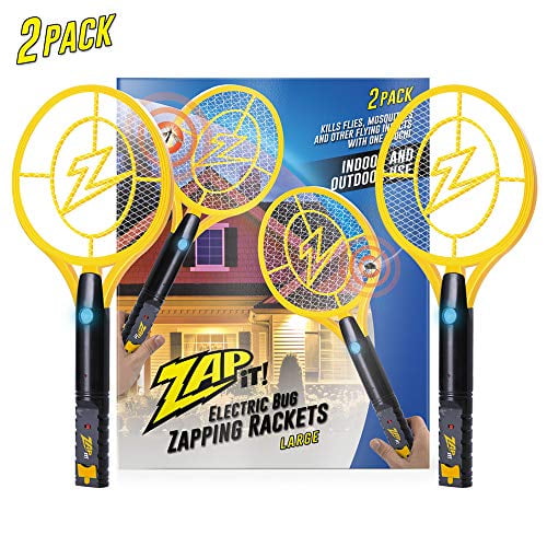 ZAP IT! Bug Zapper Twin Pack Rechargeable Mosquito, Fly Killer and