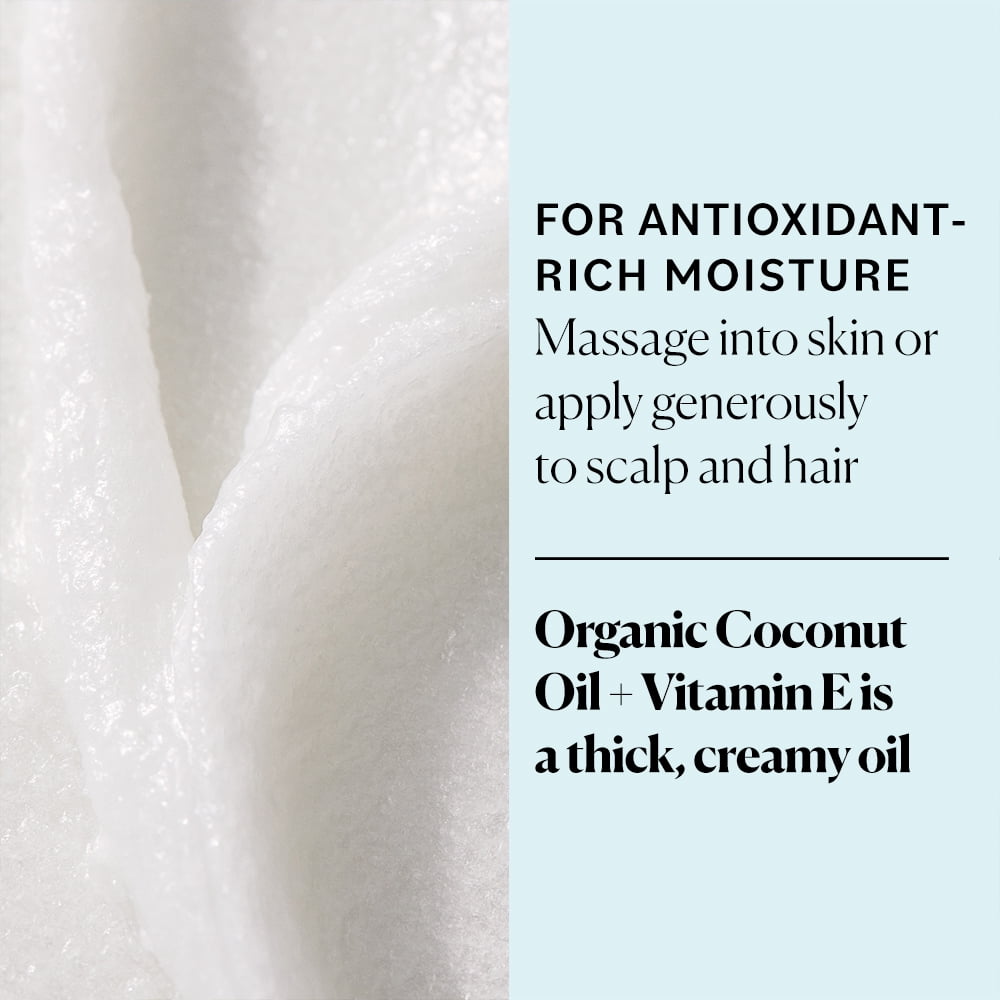 Sky Organics Organic Coconut Oil & Vitamin E Ultra-Hydrating Oil for Hair + Skin, 16.9 fl oz