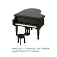 thumbnail image 7 of Almencla Dolls House Piano Music Box 1:12 Scale DIY Scene with Stool Piano Musical Instrument Model Musical Box for Musicians Birth, 7 of 7