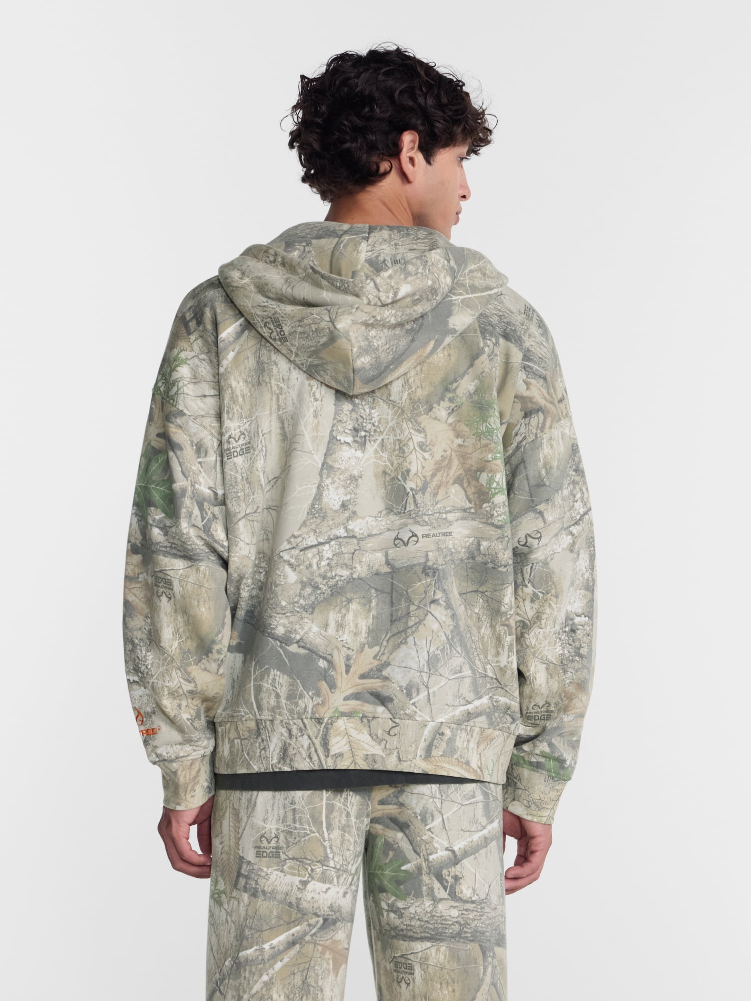 No Boundaries x Realtree Boxy Fit Heavyweight Fleece Full Zip Hoodie, Men's Sizes XS-4XLT