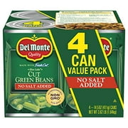 Cut Blue Lake Green Beans With No Added Salt 4-14.5 Oz. Can, 14.5 Oz