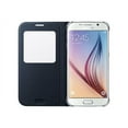 thumbnail image 2 of Samsung S-View Flip Cover EF-CG920BBE - Flip cover for cell phone - polyester - black fabric - for Galaxy S6, 2 of 3