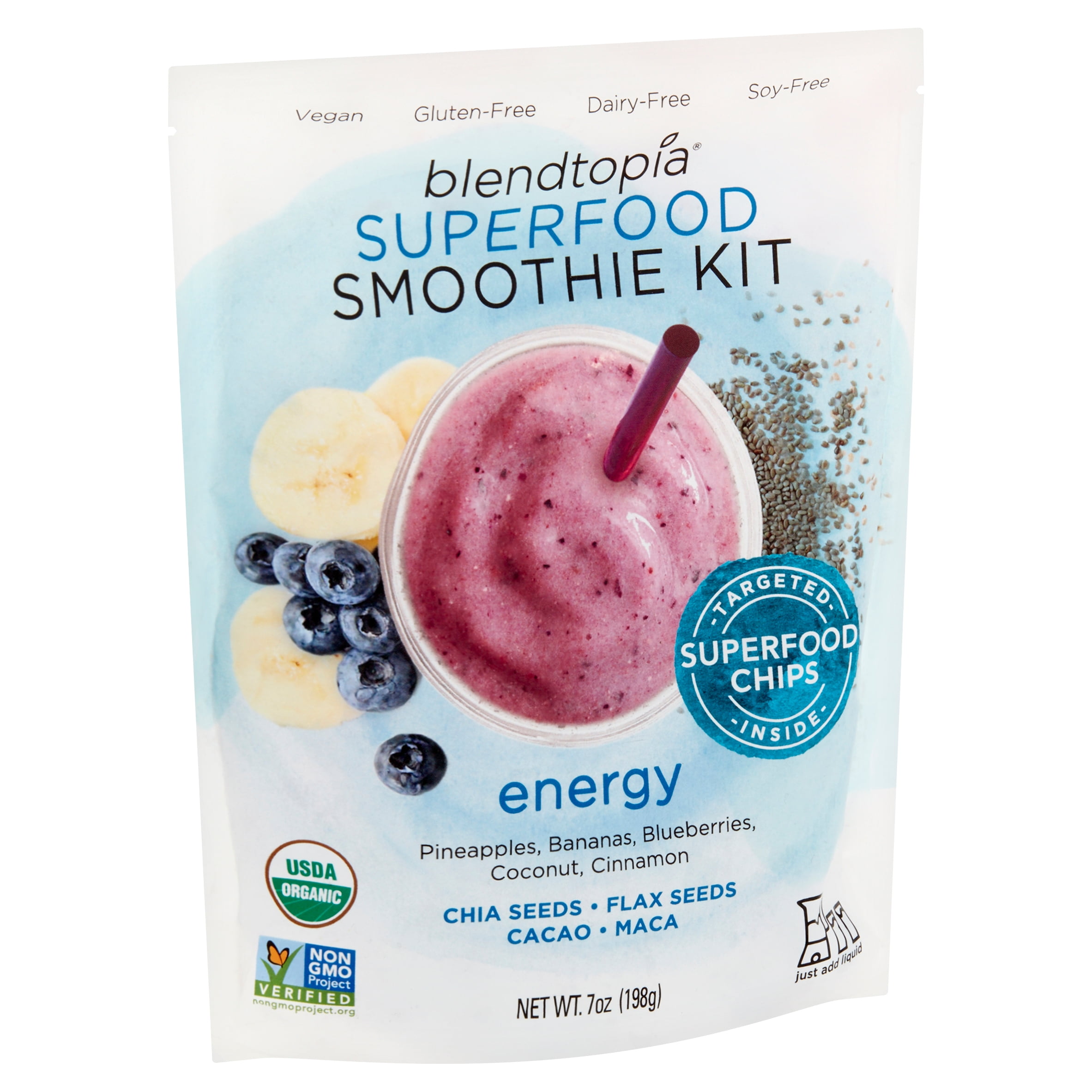 Blendtopia Organic Energy Superfood Smoothie Kit, 7 Ounce 6 per case