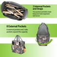 thumbnail image 6 of Garden Tool Bag,Pioneer Flower Floral Print Pattern Garden Tool Organizer,Garden Gifts,Waterproof Multi-Pocket Garden Tool Storage 11.8x5.5x11.4 Inch(Tools NOT Included), 6 of 6