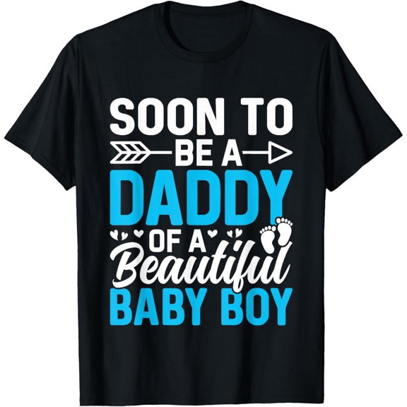 Playful Comfort Tee - Soon to be a Daddy of a Beautiful Baby Boy - Dad to be T-Shirt