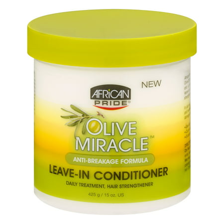 (2 Pack) African Pride Olive Miracle Anti-Breakage Formula Leave-In Conditioner 15 oz.