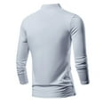 thumbnail image 3 of safuny Men's Casual Cotton Slim Basic Tops Big&Tall Fashion V Neck Sweatshirts Sports Solid Color Pullover Outwear Long Sleeve Shirts Gray XXXXL, 3 of 4