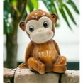 thumbnail image 2 of Hand Painted Ceramic Monkey Piggy Bank, Home Décor, Gift for Daughter, Gift for Son, Kids’ Room Decor, 2 of 9