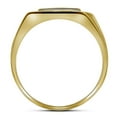thumbnail image 2 of 10K Yellow Gold Mens Round Diamond Rectangle Cluster Ring 1/4ctw, Mens Size: 7-13, 2 of 3