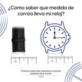 thumbnail image 3 of Correa Para Reloj Banda Strap Klokker Piel Textura Lisa de 20mm Negro, 3 of 3