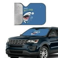 thumbnail image 2 of Yiaed Great White Shark Print Car Windshield Sunshade Front Auto Car Front Window Sun Shade Foldable Sun Visor Shield Cover Auto Accessories for Sedan SUV Truck-Small, 2 of 5