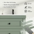 thumbnail image 3 of Eclife 48" Double Sink Bathroom Vanity Base Only, Sink not Included, 4 Deep Drawers with Open Shelf, 3 of 9