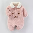 thumbnail image 2 of Qlbmong Baby Onesie Winter Boy Girl Toddler Newborn Fleece Comfy Jumpsuits Infant Warm Cute Clothes, 2 of 3