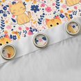 thumbnail image 4 of Castle Fairy Boys Girls Kawaii Cats Black Out Curtains,Cartoon Animal Curtains Pack of 2 (42x63 Each),Pink Flowers Bedroom Curtains,Breathable Home Decor, 4 of 6