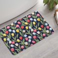 thumbnail image 2 of Pioneer Flower Floral Print Pattern Bathroom Rugs Mat, Non Slip Microfiber Bathroom Rug with Rubber Backing, Soft Mats for Bathroom Floor Tub Shower, 17"x27", 2 of 5